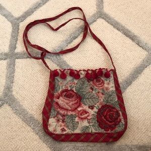 Red shoulder bag